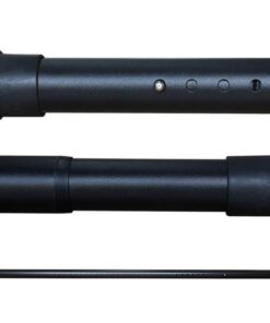 Duschvorhangstange ausziehbar ohne Bohren 360-410cm Schwarz Teleskopstange für Badezimmer Gardinenstange