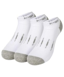 KSWISS 3 Pack CALCETIN Blanco GRIS Mujer All Court Modeлон