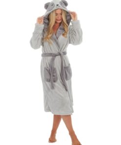 Undercover Lingeries Damen Bademantel Grau 38