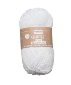 Glorex 100 % Baumwolle Strickfaden,invoices, ideal für Stricken, Häkeln und Basteln, hohe Qualität, weich und waschbar,