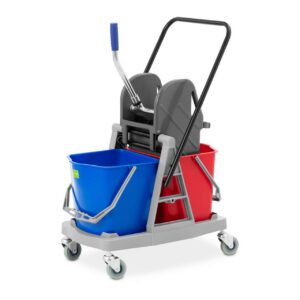 Ulsonix UNICLEAN TWO34 Reinigungswagen 2 Eimer 17 L Putzwagen mit Presseprofessionell