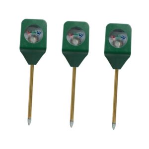 MERRYHAPY 3-Stäck Bodenfeuchtigkeitsmesser für Professionelle Pflanzenbesitzer mit Boden Ph-Meter und Bodentester | MER