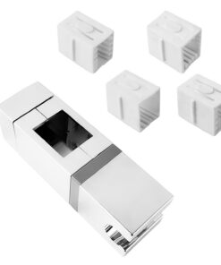 Verstellbare Duschhalterung Quadrat Duschkopfhalterung ohne Bohren für 360-Grad-Drehung (18 × 30, 22 × 22, 25 × 25, 30 ×
