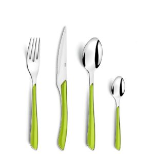 Amefa ECLAT Besteck Set Grün 24-teilig für 6 Personen Edelstahl rostfrei