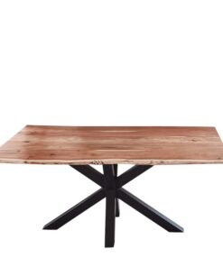 SAM Esszimmertisch 140x80cm natural Akazienholz Mattschwarzabbrevierte-Version-Esszimmertisch-MM14080-Naturabbrevierte-V