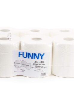 Funny Papierhandtuch-Rolle, hochweiss, einzelzug, Familien-Use, zum Baden und Kochen, hygienisch, 20 cm, 1-lagig, 1er Pa