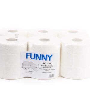 Funny Papierhandtuch-Rolle, hochweiss, einzelzug, Familien-Use, zum Baden und Kochen, hygienisch, 20 cm, 1-lagig, 1er Pa