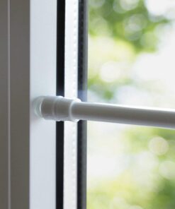 Gardinen-Klemmstange ohne Bohren – verstellbar 80–120 cm, weiß