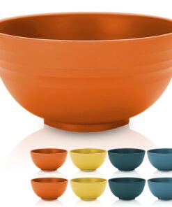 Kyraton BPA-frei Plastik Müslischüssel 760ml 8er Set - Unzerbrechlich & Leicht für Bowl und Suppenuhrungen - Spülmaschin