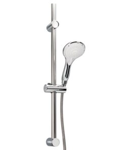 Bremermann Brausestangenset Chrom, inkl. Edelstahl Brauseschlauch, Brauseset für Duschen komplett (Chrom)