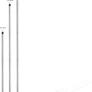 Normani Outdoor Sports Zeltstange Sturdy Alu-Stützstange für Familie 120 cm bis 300 cm
