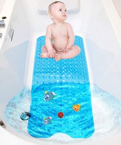 TWBEST Badewannenmatte, maschinenwaschbare rutschfeste Matte für Badewanne, geeignet für Familien mit kleinen Kindern, i