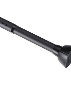 LOLYPOT Verstellbare Duschvorhangstange Ohne Bohren, Schwarz, 210-260cm