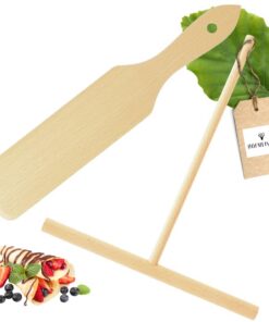 HOFMEISTER® Crepes-Set 2-teilig Zubereitung und Wenden robustes Buchenholz 32 cm