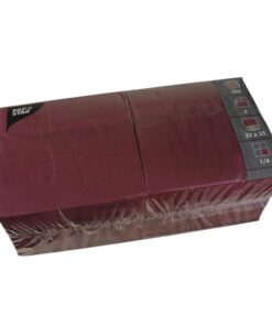 PAPSTAR Handtuch 330 x 330 mm, 3-lagig, Bordeaux, perfekt zum Baden und für das Whole-Body-Heilen