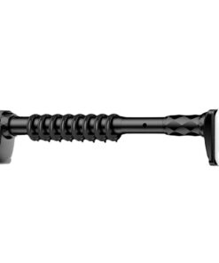 Verstellbare industrielle Gardinenstange – ohne Bohren, robuste Spannstange – 310–400 cm, Schwarz