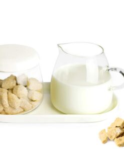 Glas und Porzellan Sendez Milchgiesser & Zuckerdose für Festlichkeiten und Essenszustände. | Hochwertige Milchgiesser u
