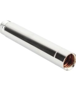 Dusche Verlängerungsrohr, Edelstahl Duschkopf Verlängerung G1/2 Gewinde Verchromung Handbrause Extender für Badzubehör