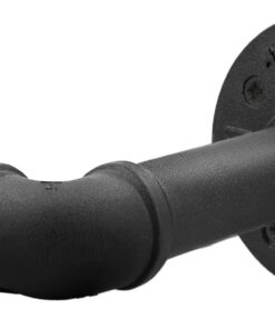 Ausziehbare Metall-Vorhangstange, verstellbar & rutschfest – für Verdunkelungsvorhänge & Raumteiler, Schwarz S (70–110 c