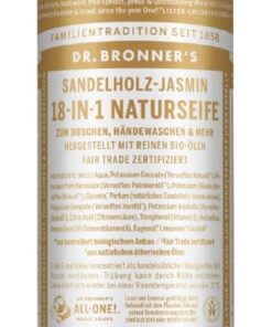 Dr. Bronners 18-IN-1 Bio Flüssigseife Sandelholz Jasmin | Multifunktional für Dusche Shampoo Hand | Fair Trade Bio Öle 2