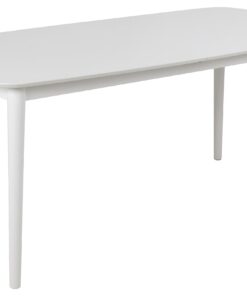 AC Design Furniture Monty Montierbare Essensplatte für 6 Personen - Rechteckiger Tisch mit Weißer Tischplatte und Kreisf
