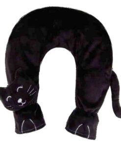 Warme Nackenwärmflasche für Katzen, schwarz | Katzen Nackenwjärme bei Tag und Nacht, black | Elektrische Nackenwärmflas