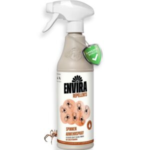 Envira Spinnen Abwehrspray 500 ml - Langzeitwirkung gegen Spinnen - Effektive Abwehr für Ihre Sicherheit - PT19 Envira