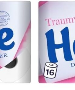 Hakle Traumweich Toilettenpapier – Sanfte Reinigung, 16 Rollen Packung (für Familie) - WohlbefindenimdToilettenraum
