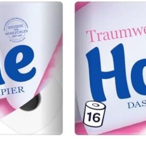 Hakle Traumweich Toilettenpapier – Sanfte Reinigung, 16 Rollen Packung (für Familie) - WohlbefindenimdToilettenraum