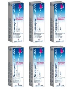 Multipack Set Heumann Nasenspray 6x 10ml - Befreit Atemwege für Erwachsene und Kinder ab 6 Jahren | Erkältung und Allerg