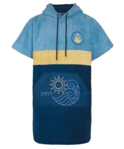 WAVE HAWAII Surf-Poncho XXL 180-210cm “Pukalani” hohe Wasserabsorption Strand Erwachsene