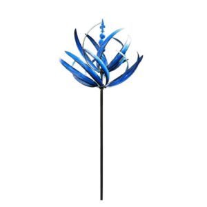 Metall Windrad für Garten + Wetterfest Und Standfest Garten Wind Spinner + Für Garten Als Dekoration + 90 cm