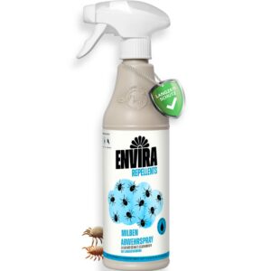 Envira Milben Abwehrspray 500 ml - Langzeitwirkungspyramit für Milben & Hausstaubmilben - ideal für ganze Familie - effe
