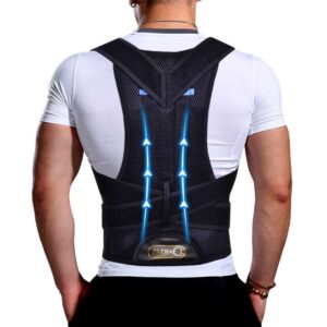 Rückenstütze Verbesserte Korrekturgürtel Damen Herren, Align Spine Rücken Geradehalter, Körperhaltung Verbesserung(S)