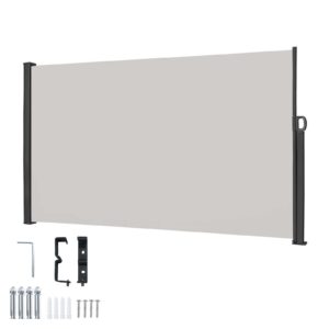 VA-Cerulean Hellgrau ausziehbar Balkon Sichtschutz.solARE뿜기 UV-Sonnen protección für Terrasse 1,6 x 3m