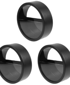 Yardwe Wandvase Schwarz 3er Set - Runde Hängende Blumentöpfe für Wohnzimmer Pflanzendeko