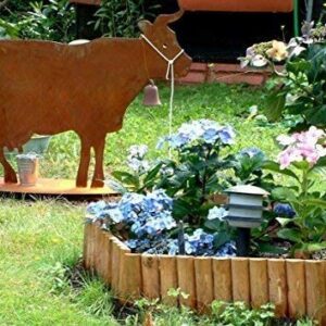 Vintage Deko Gartenrostikal Kuh 100 x 75 cm Garten Skulptur | Kuh Rostikal Garten Deko 100 x 75 cm Vintage Deko Skulptu