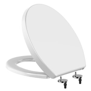 WHYFONE Premium Toilettendeckel für Antibakteriell Klodeckel mit Absenkautomatik und Quick Release