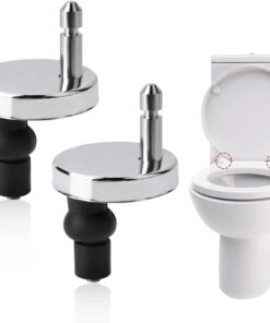 4 Stk WC Sitz Befestigung Toilettendeckel Schrauben Befestigung, Universeller Klodeckel-Ersatzteilsatz, Edelstahl Sitz S