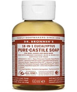 Dr. Bronner's Eukalyptus Flüssigseife Bio 18-in-1 - 60ml Reisegröße