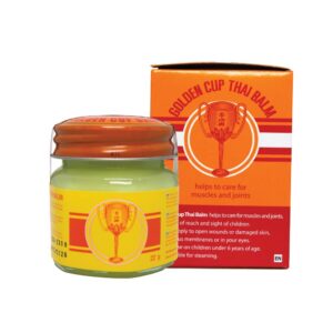 Golden Cup Thai Balm Salbe 22g - Original aus Thailand - für Sportler - ideal für Nachtritte und Workouts - enthaucht &
