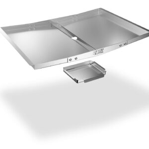 Fettschale mit Auffangwanne Dyna Glo verstellbar für Gasgrill Expert Grill Edelstahl (Breite 61-76,2 cm) Auffangwanne
