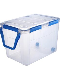 Kreher® Aufbewahrungsbox 100 Liter – staubdicht & wasserdicht, robust & BPA-frei, ideal für Speicherung & Transport