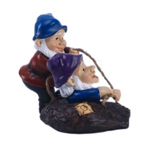 PHENOFICE 1 Satz Baum Klettern Zwerg Statue für Gärten Miniatür-Gnomen-Statue Mikrolandschafts-Zwergdekorationen Mini-El