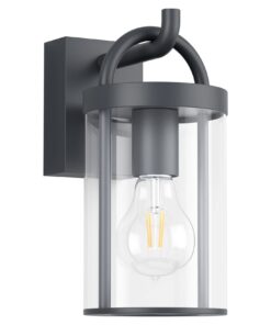 Klighten Vintage Außenwandleuchte für Terrasse und Garten, 40W Max, IP44, Anthrazit, Aluminium | Klighten Industrial Au