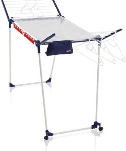 Leifheit Pegasus 200 Trockenlänge 20 m Flügelwäschetrockner für Lange Wäsche mit Kleiderbügelstangen