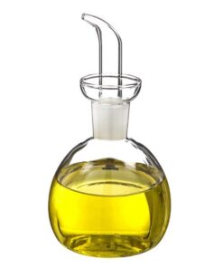 d'casa Ölflasche aus Glas auslaufsicher 500 ml für Auto und Haus