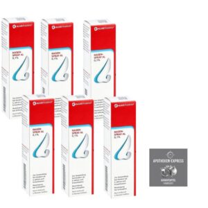 NASENSPRAY AL 0,1% Erwachsene Set mit 6 x 10 ml inkl. Handcreme ODER Handseife von Apotheken-Express NASENSPRAY AL 0,1%