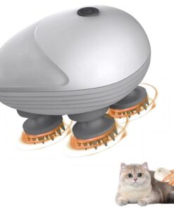 Kabelloses Elektrisches Kopfmassagegerät für Hunde und Katzen IPX7 Wasserdicht 4 Knetköpfe Tragbar Ganzkörpermassage Haa