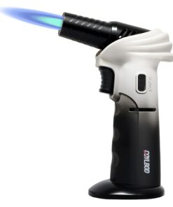 Flambierbrenner Butan-Taschenlampe für Küchenarbeiten | Bunsenbrenner mit 90° Drehung für sichereres Löten | nachfüllba
